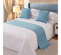 HEDIR Copriletto in cotone per piedi del letto,copriletto,copriletto,copriletto copriletto protettivo,copriletto decorativo,copriletto per camera d'albergo,G- 2m bed 50 * 260cm
