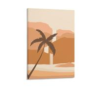 Hedlektio Poster minimalista con paesaggi della natura, su tela, per ufficio, casa, decorazione da parete, idea regalo, 50 x 75 cm