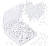 Hedmedum Confezione da 600 Tappi per Orecchini in Silicone, Chiusura Universale, Chiusura in Gomma, con Scatola di immagazzinaggio, Gel di silice