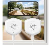 HEDNIC Telecamera di sicurezza per finestre 2K, 2,4 GHz e 5 GHz, WiFi, per la sicurezza domestica, con visione notturna a colori, rilevamento eventi AI con ricerca intelligente, senza trapano