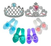 Hedstrom Set di scarpe e tiara - 4 paia di scarpe e 2 diademi con custodia, Ice Princess