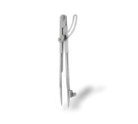 HEDUE - Compasso a punte con porta matita e arco di regolazione, in acciaio forgiato, B602