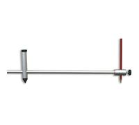 hedue® Compasso a verga professionale in alluminio 100 cm - compasso falegname per tracciatura di cerchi grandi