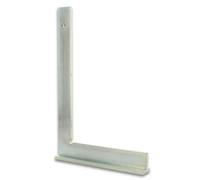 hedue® Squadra a Cappello - squadra metallo 90 gradi, squadretta metallo per falegname e carpentiere 750 x 375 mm