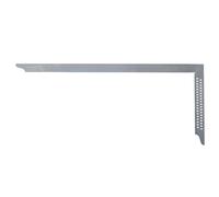Hedue® Squadra da carpentiere ZN - Squadra da carpentiere senza saldatura in acciaio inossidabile, squadra da carpentiere con fori per tracciare, 1000 mm