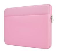 HEDUGO Custodia Pc Portatile Borsa Compatibile con HP Dell Asus da 15,6 Pollici Custodia per Computer Portatile con Tasca per Accessori Custodia Imbottita Protettiva per laptop da 15,6”, Rosa