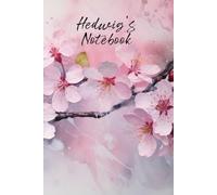 Hedwig’s Notebook: Personalized Diary Journal for Hedwig, Stylish Watercolor Apple Blossom Diary, 6"x 9" 160 Lined Pages