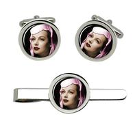 Hedy Lamarr Gemelli E Fermacravatta Set