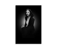 Hedy Lamarr - Poster decorativo da parete in bianco e nero, stampa artistica su tela, poster decorativo moderno, per camera da letto, 40 x 60 cm