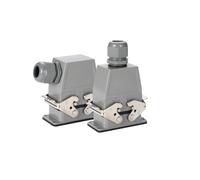 HEE-10 HEE-18 HEE-32 HDC 16A Dual Buckle Top Access 10 Pin 18 Pin Heavy Duty Connector with Cable Gland