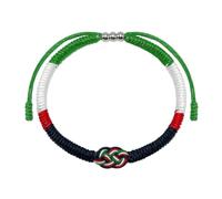 HeeDz Braccialetto con bandiera palestinese I Stand con bracciale Palestina intrecciato fatto a mano braccialetto Palestina braccialetto Adjusta Wristband