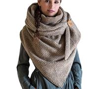 heekpek Sciarpa Calda Invernale Donne Scaldacollo con Bottoni Multifunzione a Scialle Mode Donna Inverno Grandi Poncho