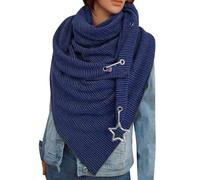 heekpek Sciarpa Donna Invernale Caldo Pile Morbide Grande Sciarpa Triangolare Multifunzione Scialle Elegante Scaldacollo con Bottoni