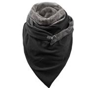 heekpek Sciarpa Donna Invernale Caldo Pile Morbide Grande Sciarpa Triangolare Multifunzione Scialle Elegante Scaldacollo con Bottoni
