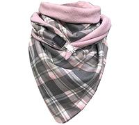 heekpek Sciarpa Donna Invernale Caldo Pile Morbide Grande Sciarpa Triangolare Multifunzione Scialle Elegante Scaldacollo con Bottoni