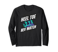 Heel Toe Rev Match Three Pedal Manual Car Racing Maglia a Manica