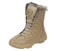 HeelVirtuosa Scarponi da Trekking Invernali Alti, con Suola Profonda e Fodera in Pile, for climi Freddi e sentieri all'aperto(Brown,44 EU)