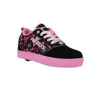 Heelys PRO 20 EMB Prints, Scarpe con Le Ruote, Nero Rosa Chiaro Rosa, 39 EU