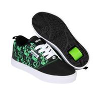 Heelys Scarpe da Uomo Minecraft PRO 20 con Tacco a rotelle, Nero Verde Fluo, 43 EU