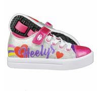 Heelys HLY-G2W-1662, Scarpe con Le Ruote, Silver Rainbow Heart, 31 EU