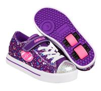 Heelys X2 Snazzy Ragazze Scarpe Viola Multi Rainbow, Viola Multi Arcobaleno, 18 EU