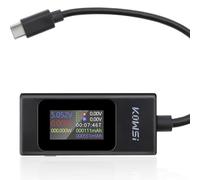 Heemol Cavo di prolunga per tester USB-C 4-30 V 0-6,5 A Tester di ricarica per telefoni cellulari Misuratore di tensione Multimetro multifunzione PD QC Misuratore di potenza USB