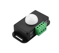 Heemol Movimento DC 12V 8A Sensore Infrarosso Interruttore Rilevatore di Movimento Automatico con Sensore di Movimento Nero