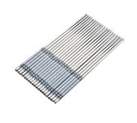 HEEPDD 1 Paio di Bacchette in Acciaio Inossidabile, Motivi in metallo in Porcellana Bianca Blu Nan