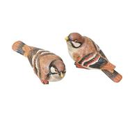 HEEPDD 1 Paio di Figurine di Uccelli, Statue da Esterno in Resina 2 Uccelli Decor Piccolo Boho Retro Statua di Scultura per Vaso di Fiori da Esterno Arredamento da Scaffale 1 Paio di Figurine di,