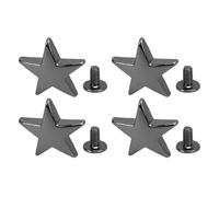 HEEPDD 10 Borchie a Forma di Stella, Rivetti per Artigianato Fai da Te, Rivetti di Facile Installazione per Scarpe, Borse e Abbigliamento 10 Borchie a Forma di Stella, Metallo in Lega di Zinco e