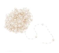 HEEPDD 10 M di Perline da Pesca a Catena, Decorazione per Feste di Nozze per Negozio di Fiori, Tavoli, Vasi Fatti a Mano Materiali Fatti a Mano (Beige)