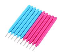 HEEPDD 10 Pcs Strumento di Pinno di Carta da Cucina a Scagliata Set di Penne da Quumilling con Manico in Plastica e Ago in Metallo per Schede Artigianali di Carta Scrapbooking Foglie