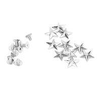 HEEPDD 10 Pezzi 14 mm Borchie per Rivetti in Lega, Rivetti a Stella Punk Rock per Cinture Borse Scarpe Decorazioni Accessori Fai da Te per Artigianato Moda Gioielli