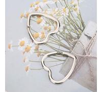 HEEPDD 10 Pezzi Portachiavi in metallo Portachiavi Gancio Connettore con Stella a Forma di Cuore per Borsetta Creazione di Gioielli Accessori Decorativi (#1)