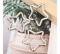 HEEPDD 10 Pezzi Portachiavi in metallo Portachiavi Gancio Connettore con Stella a Forma di Cuore per Borsetta Creazione di Gioielli Accessori Decorativi (#2)