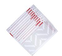 HEEPDD 10 Schede Perforate, Schede Perforate in Plastica Morbida per Accessori per Macchine per Maglieria, Lavorazione con Spille Senza Sforzo per SRP325 SRP50 SRP60 SRP60N