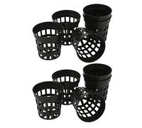 HEEPDD 10 Tazze a Rete, Cestini per Piante in Plastica con Eccellente Drenaggio per la Decorazione Domestica del Giardino di Pesci di Coltura (L)