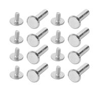 HEEPDD 100 Coppie Pali a Vite di Legame M2, Rivestimenti per Mobili per Mobili in Acciaio Inossidabile Vietta per Bulloni per Costruzioni per le Legno di Recinzione in Legno (3 * 11 * 6mm)
