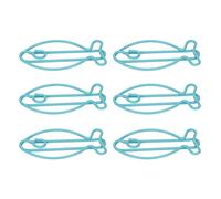 HEEPDD 100 Pezzi Bellissimi Clamp/Holder di Carta a Forma di Pesce, Clamp/Holder in Metallo Luce e Portatili per la Classificazione dei File, Adatti per L'uso Domestico e L'ufficio