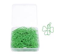 HEEPDD 100 Pezzi da 100 Pezzi da 3 Foglie Clips Metal Decorative Paperclip Set per gli Album di Album Fotografici Calendario con Robusta Costruzione di Ferro per L'organizzazione della