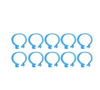 HEEPDD 100 Pezzi Fasce per Cosce di Pollame per Identificazione di Pollo e Anatra Materiale Plastico Facile Tracciamento per Polli Grandi Anatre e Oche 18mm (Blue #13)