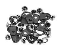 HEEPDD 100 Set Gancio per Lacci in Ottone, Anello a D Occhiello Fibbia Rivetto Accessori in Pelle per Scarpe Fai da Te Opaco con Bordi Lisci per Scarpe Borse Riparazione