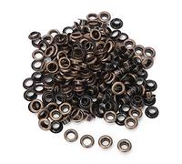 HEEPDD 100 Set Kit per Ocranette in Ottone da Gusto da 4 Mm in Metallo a Buchi Rotondi Germetti per Cinghiali di Scarpe per Scrapbook Fai -da -te Etichette Etichette Accessori per (Antique colori in
