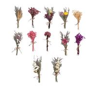 HEEPDD 12 Pezzi BOUCHET Secco Fiori Asciutti Fatti a Mano Fiori Conservati per la Decorazione del Tavolo da Pranzo con Vaso da Matrimonio