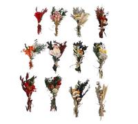 HEEPDD 12 Pezzi Mini Mazzi di Fiori Secchi di Fiori Secchi Conservati Arrangiamenti Floreali Disidratati per Decorazioni da Tavolo da Sposa con Colori Duraturi