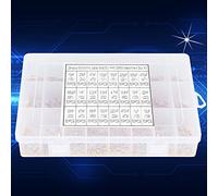 HEEPDD 1200 Pezzi 24 Valori 50v 10pf 10uf Kit Assortito di Condensatore Ceramico Monolitico per Professionisti dell'elettronica, Compatto e Ben Confezionato per Professionisti dell'elettronica,
