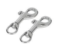 HEEPDD 2 Pcs Gancio a Scatto a Bulloni Singoli per Collare per Cani 65 Mm di Costruzione in Acciaio Inossidabile di Grado Marino per Immersioni, Pesca e Ganci Rotanti per il Collare Cane 65 Mm