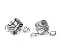 HEEPDD 2 Pezzi Ditale per lavori a Maglia, Supporto per Dita Guida Anello per Maglieria Strumenti di cordatura del Filato Gadget per la casa Argento per Strumento di Accessori per lavori a Maglia