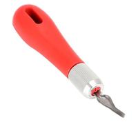 HEEPDD 2 Set Set di Strumenti per Intagliare il Legno, Coltelli da Intaglio in Blocco di Legno in Acciaio Inossidabile con 2 Manici in Plastica Rossa e 12 Lame Strumenti Artistici