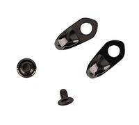 HEEPDD 20 Paia di Scarpe in Lega Ganci in Pizzo Stivale in Pizzo Sicuro Fibbie per Lacci con Rivetti per Arrampicata Scarpe da Trekking Accessori da Esterno(#4)